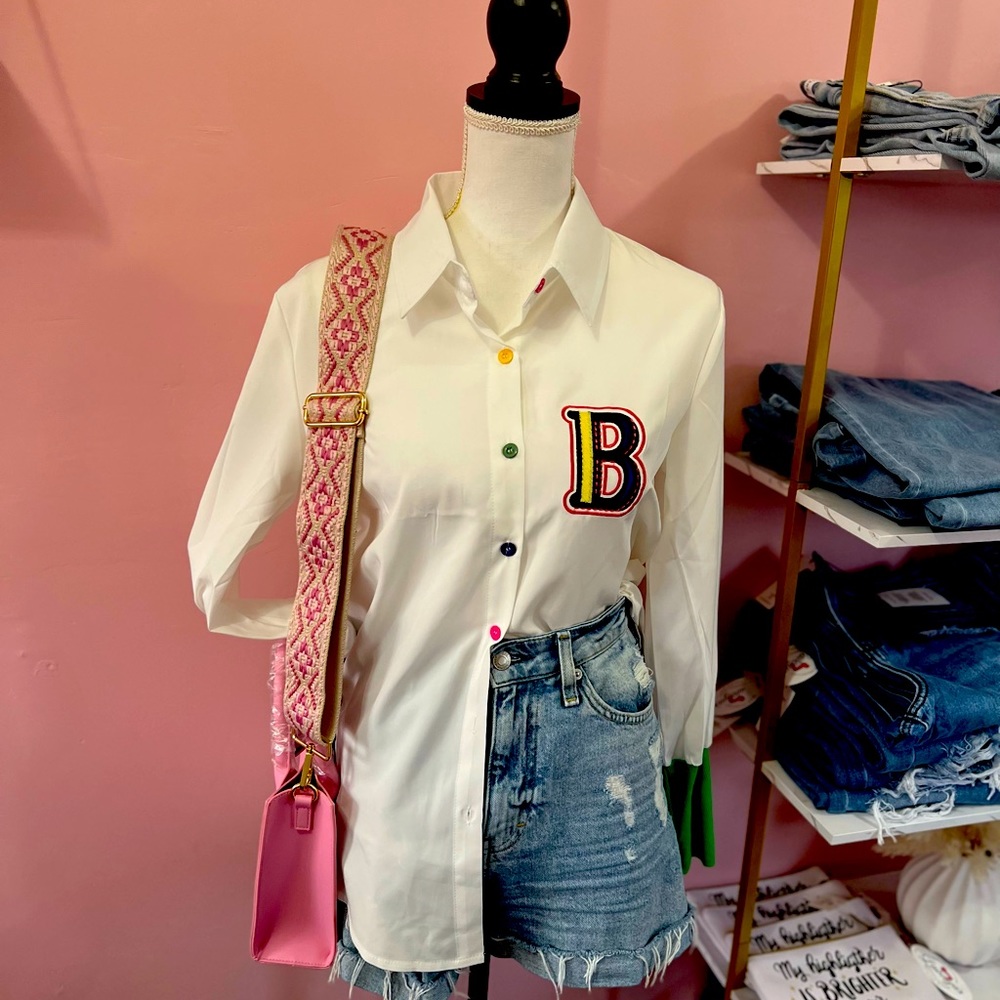 Nice letter shirt